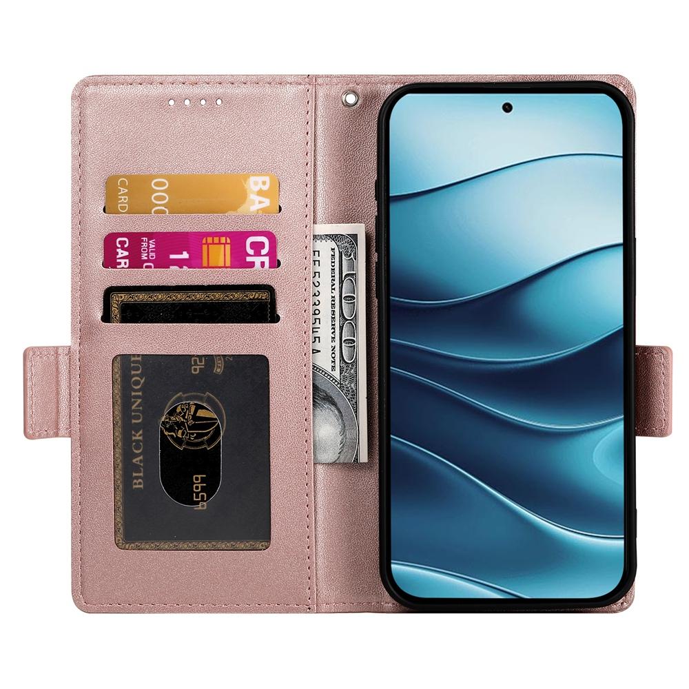 Redmi Note 14 4G Wallet Case - Luxury Magnetic PU Leather Flip Cover with Card Slots, Stand & Shockproof Protection