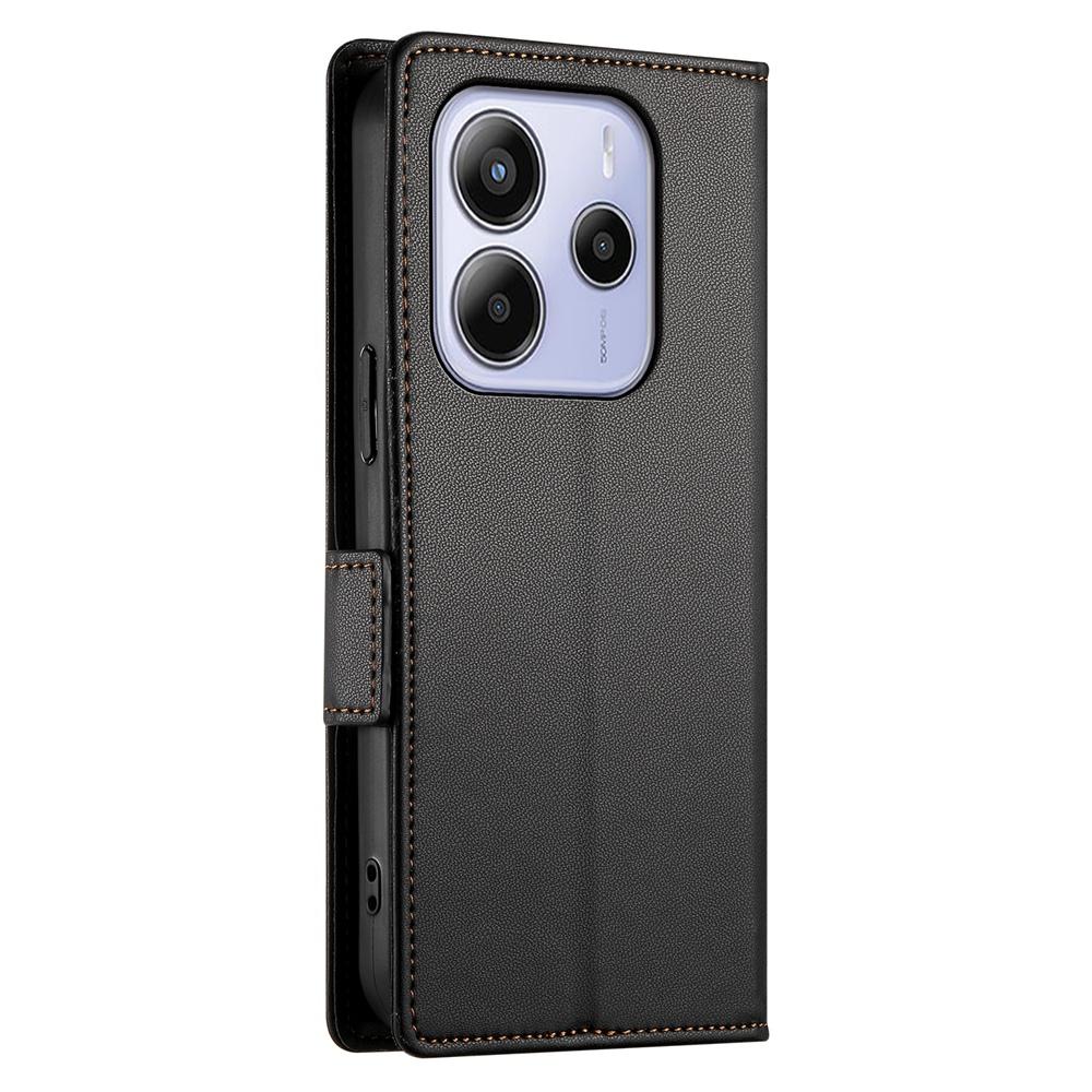 Redmi Note 14 4G Wallet Case - Luxury Magnetic PU Leather Flip Cover with Card Slots, Stand & Shockproof Protection