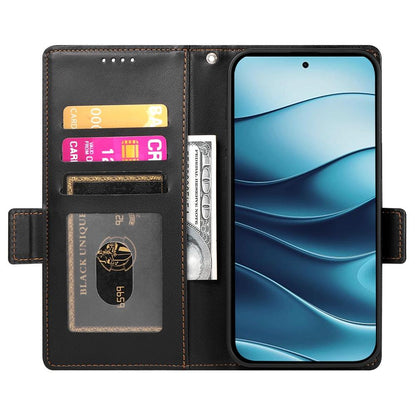 Redmi Note 14 4G Wallet Case - Luxury Magnetic PU Leather Flip Cover with Card Slots, Stand & Shockproof Protection
