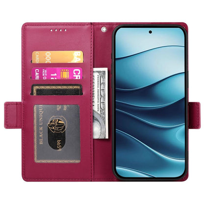 Redmi Note 14 4G Wallet Case - Luxury Magnetic PU Leather Flip Cover with Card Slots, Stand & Shockproof Protection