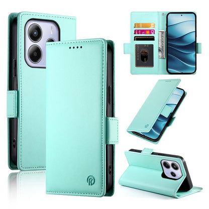 Redmi Note 14 4G Wallet Case - Luxury Magnetic PU Leather Flip Cover with Card Slots, Stand & Shockproof Protection