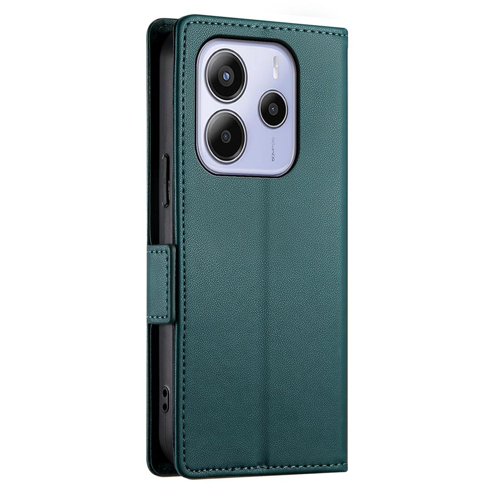 Redmi Note 14 4G Wallet Case - Luxury Magnetic PU Leather Flip Cover with Card Slots, Stand & Shockproof Protection