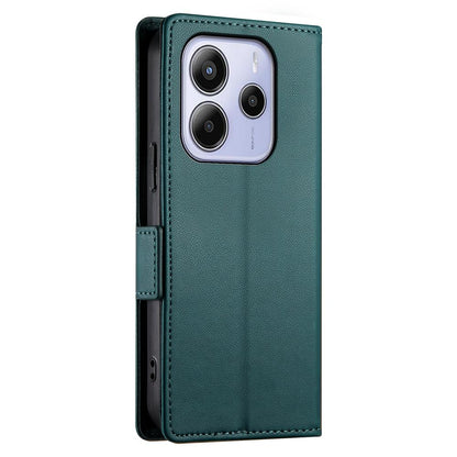 Redmi Note 14 4G Wallet Case - Luxury Magnetic PU Leather Flip Cover with Card Slots, Stand & Shockproof Protection