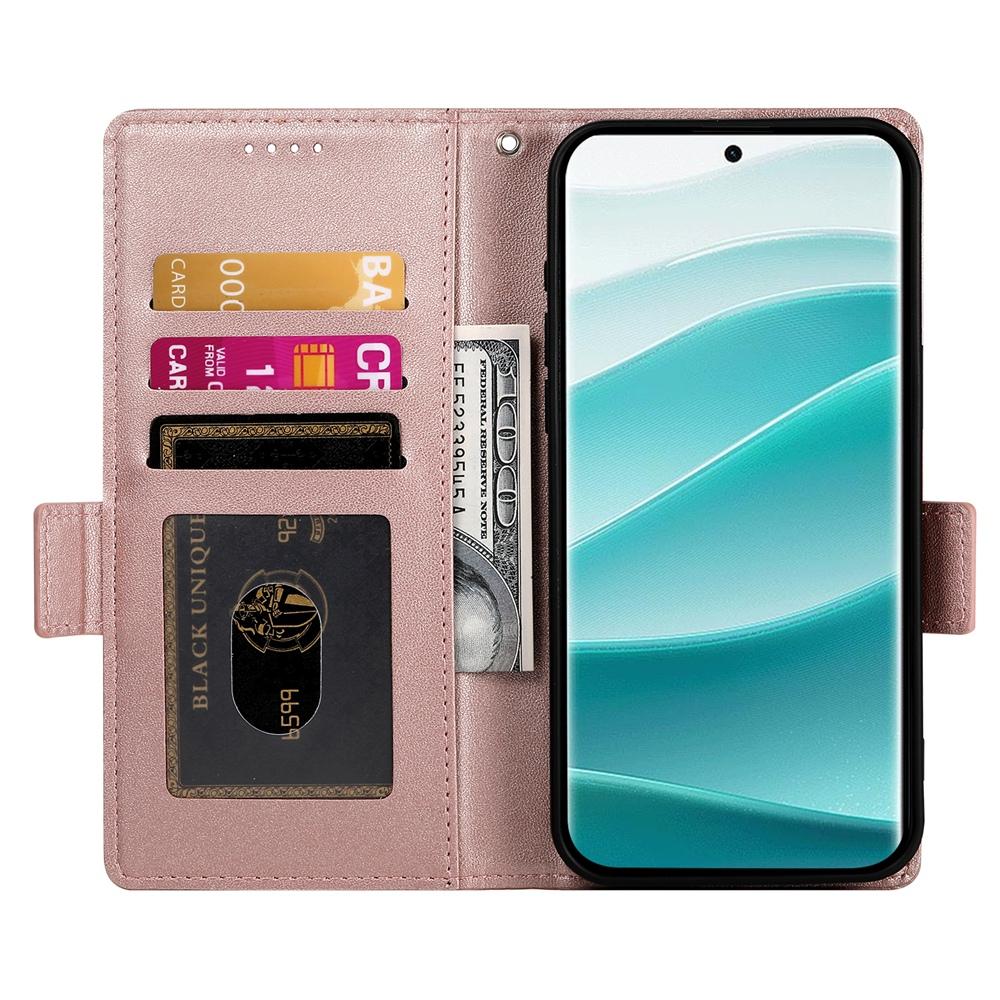 Redmi Note 14 Pro 4G Wallet Case - Luxury Magnetic PU Leather Flip Cover with Card Slots, Stand & Shockproof Protection