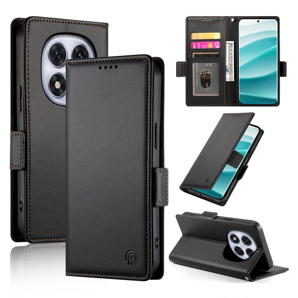 Redmi Note 14 Pro 4G Wallet Case - Luxury Magnetic PU Leather Flip Cover with Card Slots, Stand & Shockproof Protection