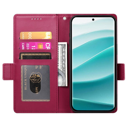 Redmi Note 14 Pro 4G Wallet Case - Luxury Magnetic PU Leather Flip Cover with Card Slots, Stand & Shockproof Protection