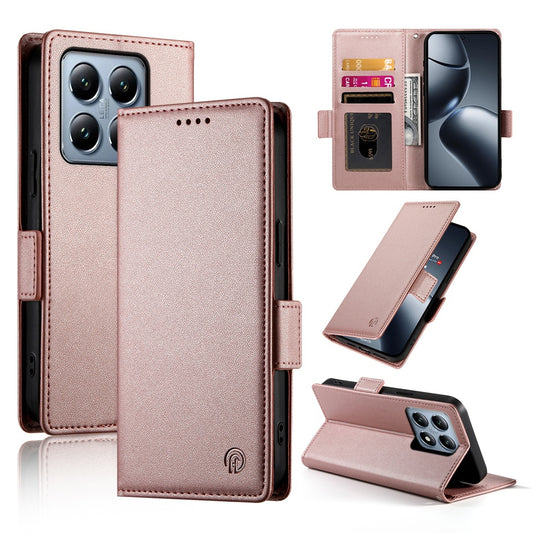 Xiaomi 14T Pro Wallet Case - Luxury Magnetic PU Leather Flip Cover with Card Slots, Stand & Shockproof Protection