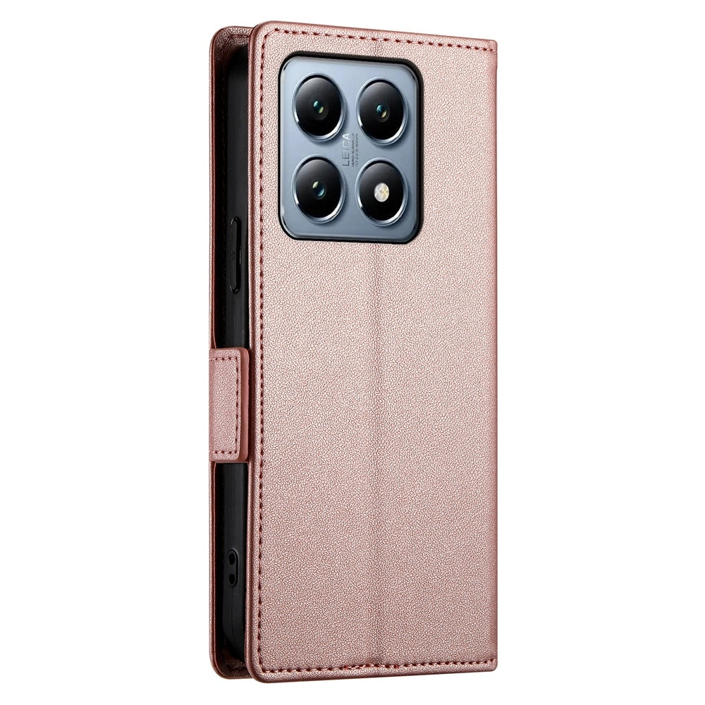 Xiaomi 14T Pro Wallet Case - Luxury Magnetic PU Leather Flip Cover with Card Slots, Stand & Shockproof Protection