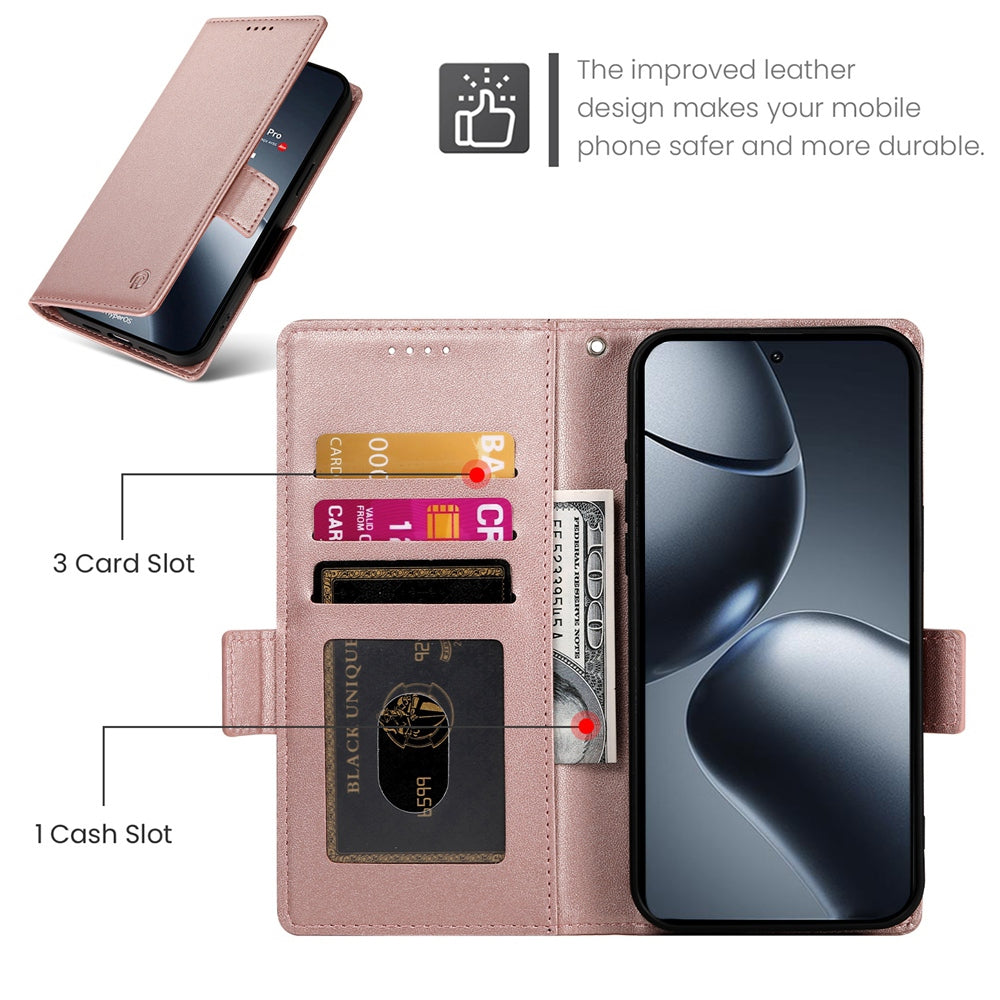 Xiaomi 14T Pro Wallet Case - Luxury Magnetic PU Leather Flip Cover with Card Slots, Stand & Shockproof Protection