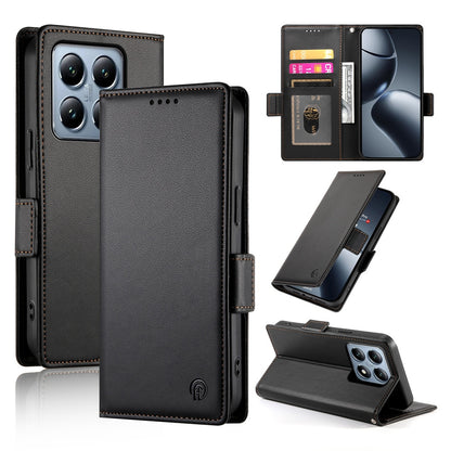 Xiaomi 14T Pro Wallet Case - Luxury Magnetic PU Leather Flip Cover with Card Slots, Stand & Shockproof Protection