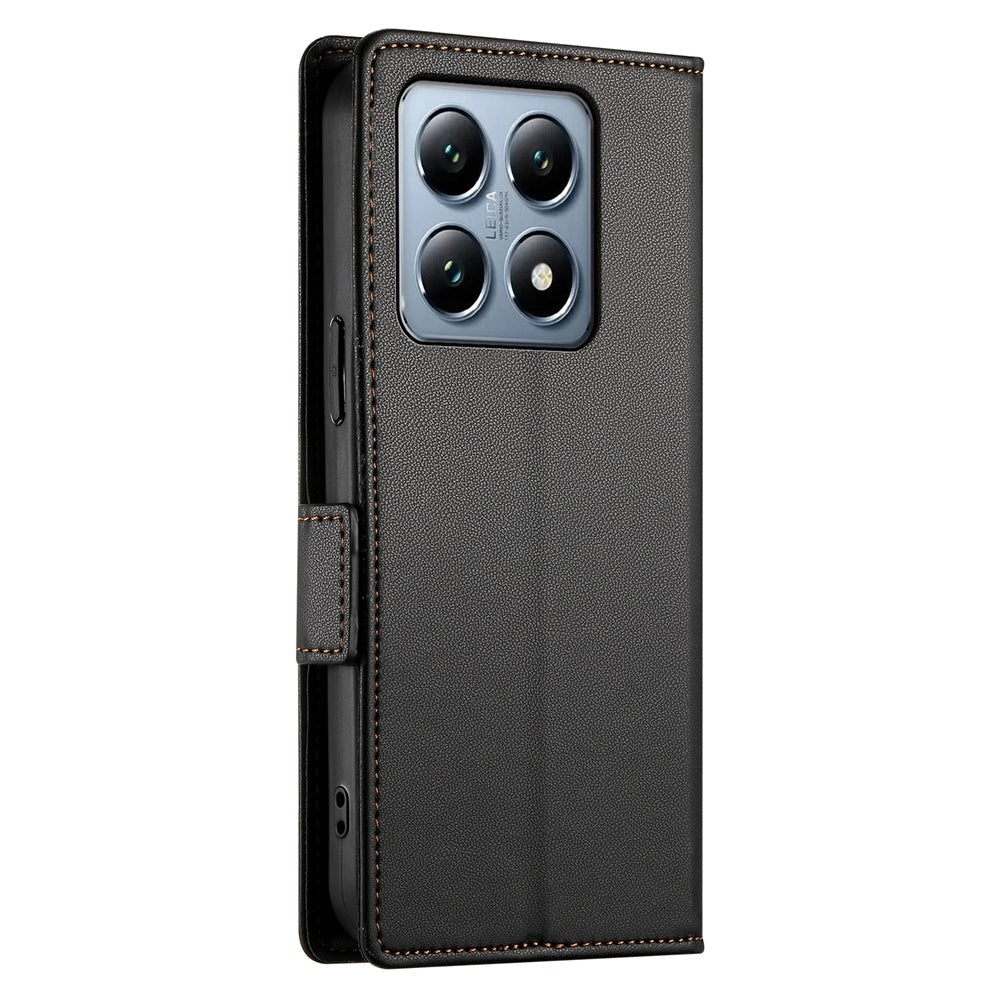 Xiaomi 14T Pro Wallet Case - Luxury Magnetic PU Leather Flip Cover with Card Slots, Stand & Shockproof Protection