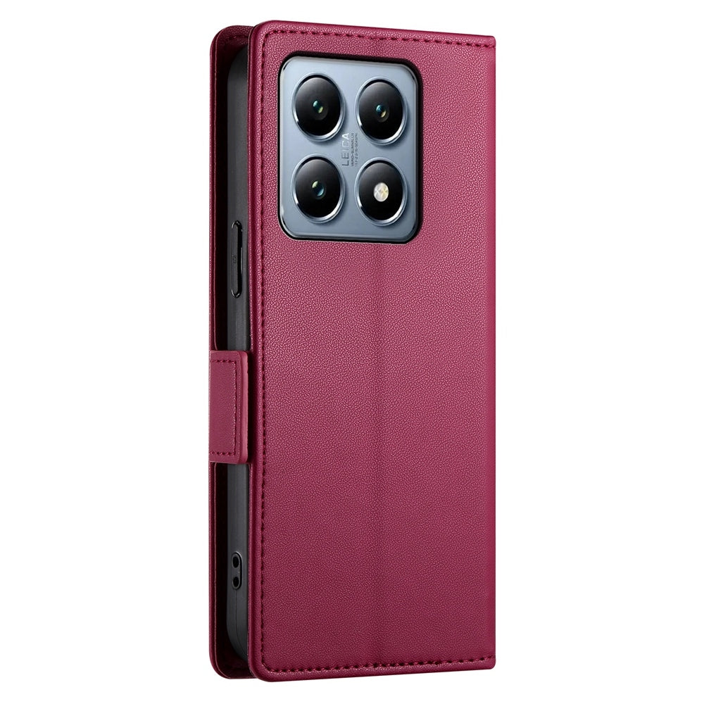 Xiaomi 14T Pro Wallet Case - Luxury Magnetic PU Leather Flip Cover with Card Slots, Stand & Shockproof Protection