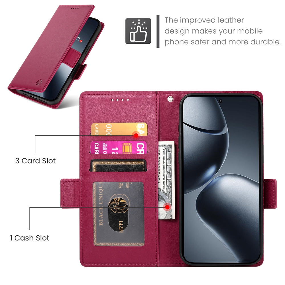 Xiaomi 14T Pro Wallet Case - Luxury Magnetic PU Leather Flip Cover with Card Slots, Stand & Shockproof Protection
