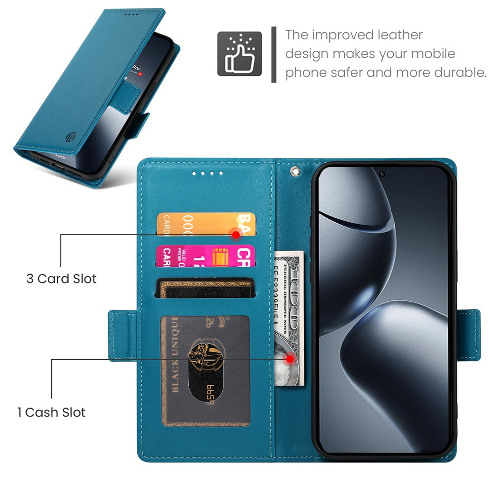 Xiaomi 14T Pro Wallet Case - Luxury Magnetic PU Leather Flip Cover with Card Slots, Stand & Shockproof Protection