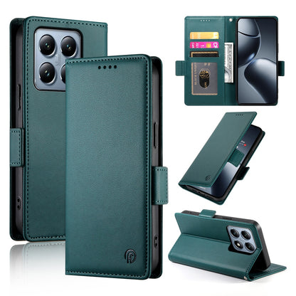 Xiaomi 14T Pro Wallet Case - Luxury Magnetic PU Leather Flip Cover with Card Slots, Stand & Shockproof Protection