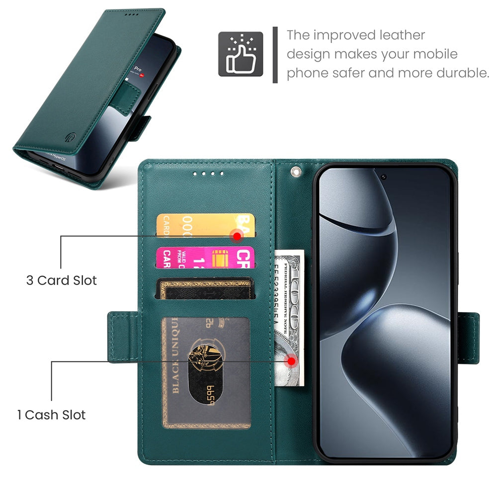 Xiaomi 14T Pro Wallet Case - Luxury Magnetic PU Leather Flip Cover with Card Slots, Stand & Shockproof Protection