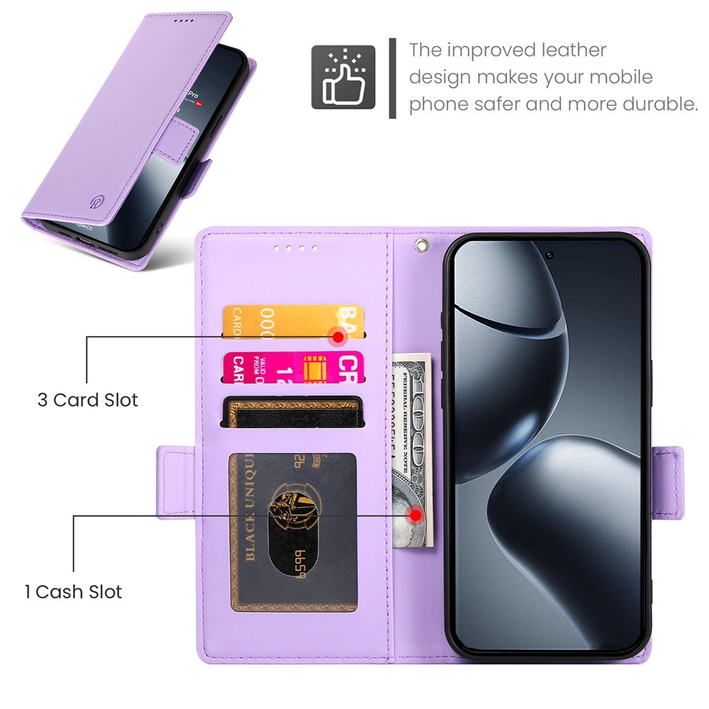 Xiaomi 14T Pro Wallet Case - Luxury Magnetic PU Leather Flip Cover with Card Slots, Stand & Shockproof Protection