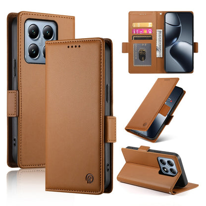 Xiaomi 14T Pro Wallet Case - Luxury Magnetic PU Leather Flip Cover with Card Slots, Stand & Shockproof Protection