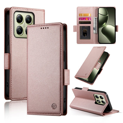 Xiaomi 14T Wallet Case - Luxury Magnetic PU Leather Flip Cover with Card Slots, Stand & Shockproof Protection