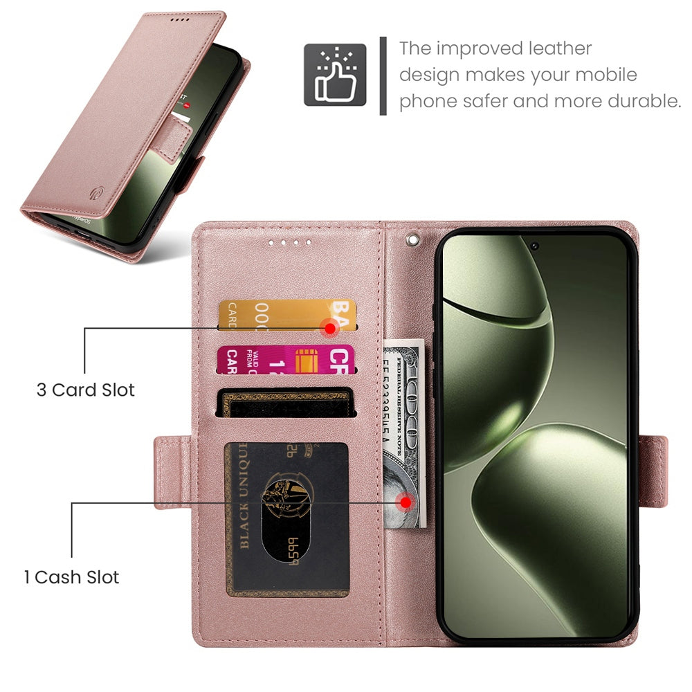 Xiaomi 14T Wallet Case - Luxury Magnetic PU Leather Flip Cover with Card Slots, Stand & Shockproof Protection