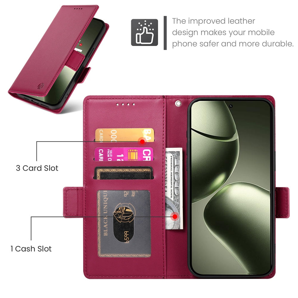 Xiaomi 14T Wallet Case - Luxury Magnetic PU Leather Flip Cover with Card Slots, Stand & Shockproof Protection