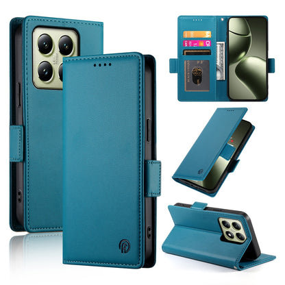 Xiaomi 14T Wallet Case - Luxury Magnetic PU Leather Flip Cover with Card Slots, Stand & Shockproof Protection