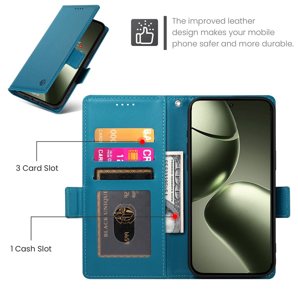 Xiaomi 14T Wallet Case - Luxury Magnetic PU Leather Flip Cover with Card Slots, Stand & Shockproof Protection