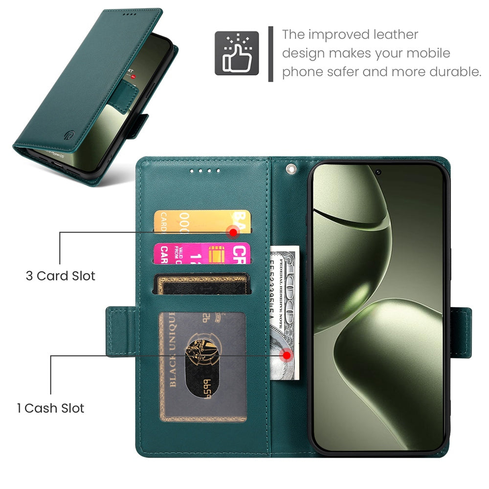Xiaomi 14T Wallet Case - Luxury Magnetic PU Leather Flip Cover with Card Slots, Stand & Shockproof Protection