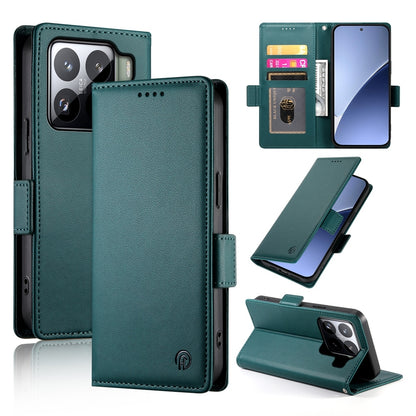 Xiaomi 15 Wallet Case - Luxury Magnetic PU Leather Flip Cover with Card Slots, Stand & Shockproof Protection