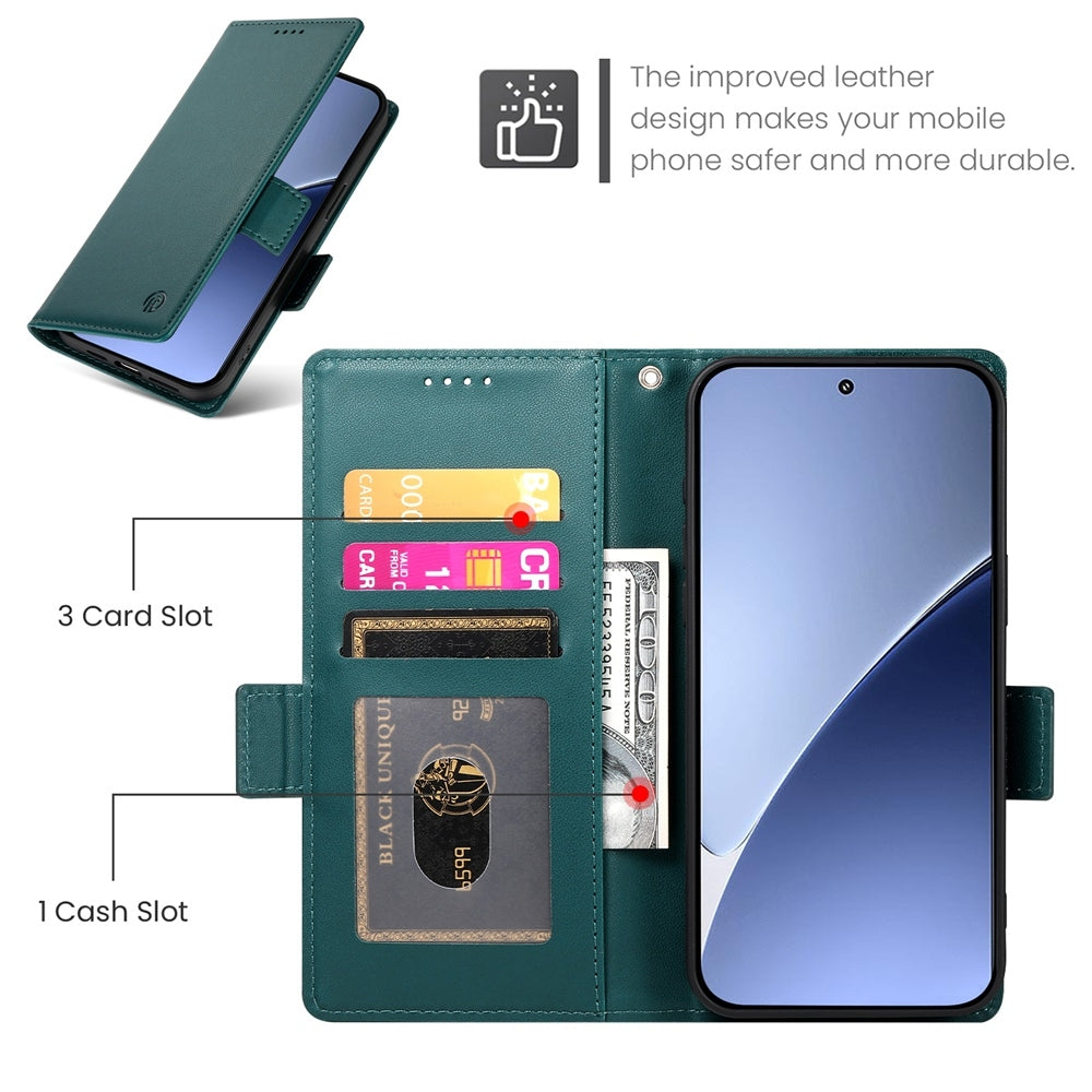 Xiaomi 15 Wallet Case - Luxury Magnetic PU Leather Flip Cover with Card Slots, Stand & Shockproof Protection
