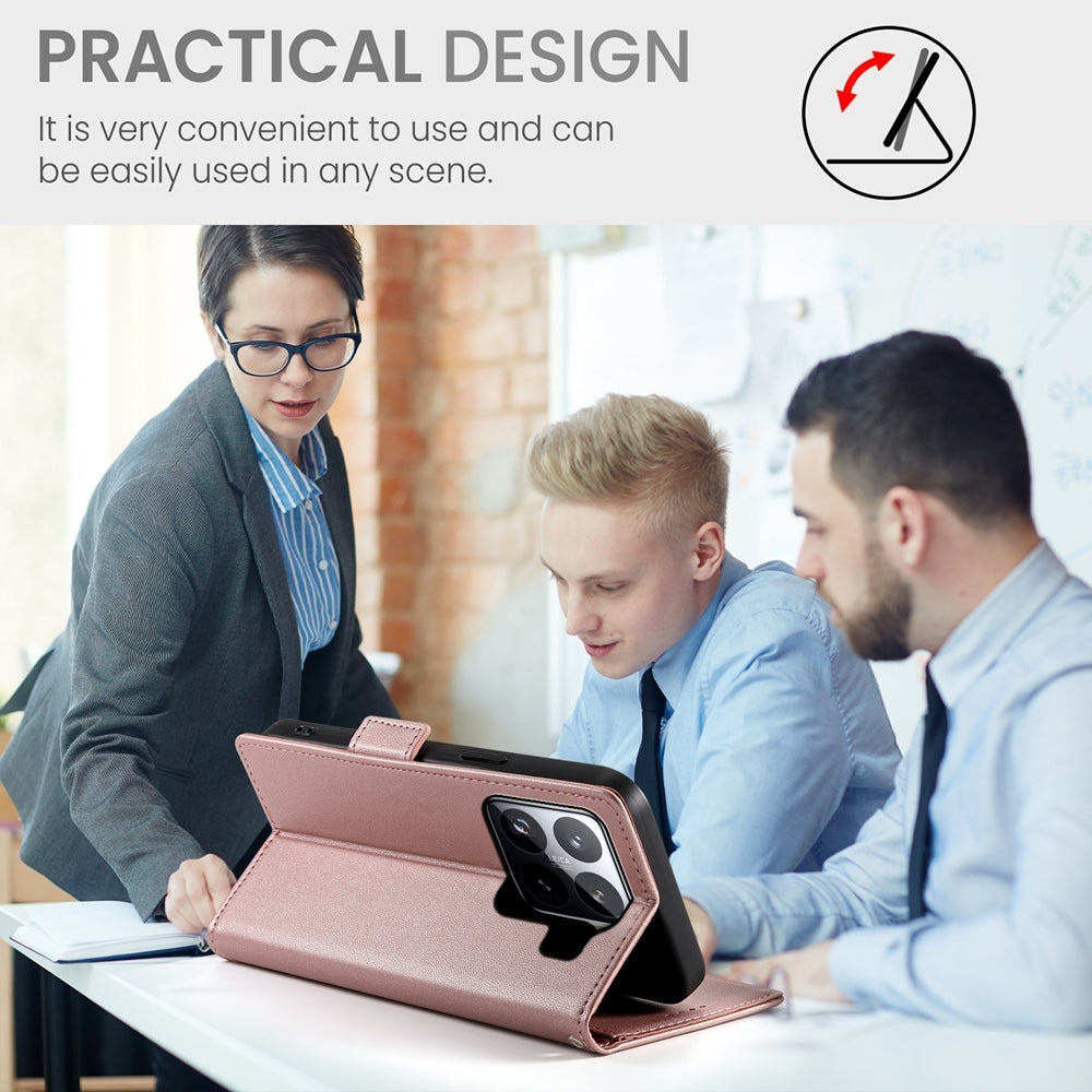Xiaomi 15 Pro Wallet Case - Luxury Magnetic PU Leather Flip Cover with Card Slots, Stand & Shockproof Protection