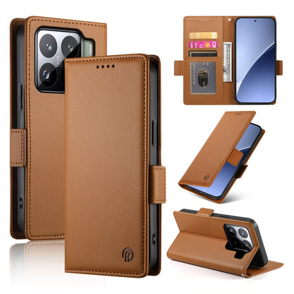Xiaomi 15 Pro Wallet Case - Luxury Magnetic PU Leather Flip Cover with Card Slots, Stand & Shockproof Protection