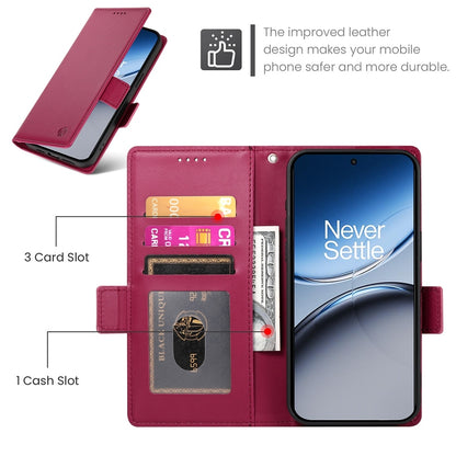 OnePlus Nord 4 5G Wallet Case - Luxury Magnetic PU Leather Flip Cover with Card Slots, Stand & Shockproof Protection