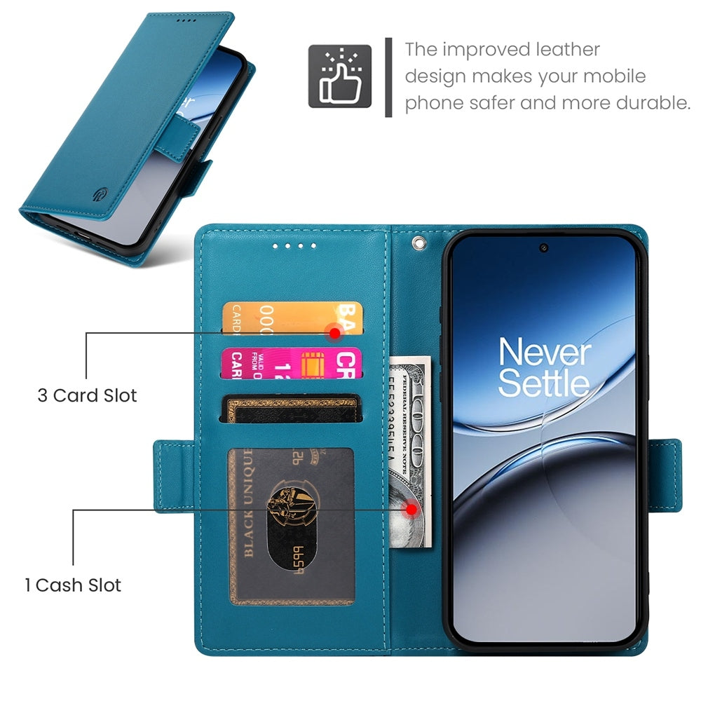 OnePlus Nord 4 5G Wallet Case - Luxury Magnetic PU Leather Flip Cover with Card Slots, Stand & Shockproof Protection