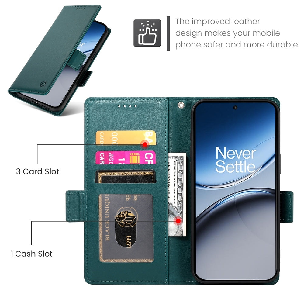 OnePlus Nord 4 5G Wallet Case - Luxury Magnetic PU Leather Flip Cover with Card Slots, Stand & Shockproof Protection