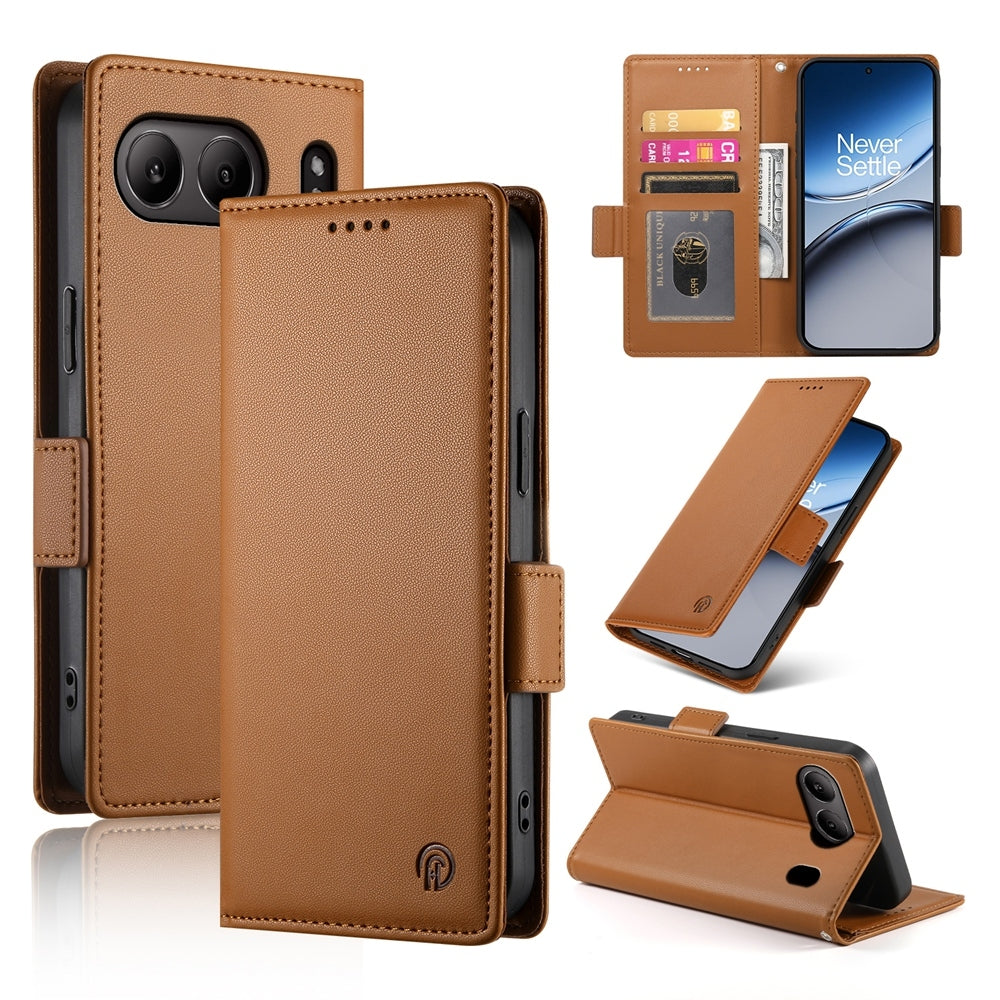 OnePlus Nord 4 5G Wallet Case - Luxury Magnetic PU Leather Flip Cover with Card Slots, Stand & Shockproof Protection
